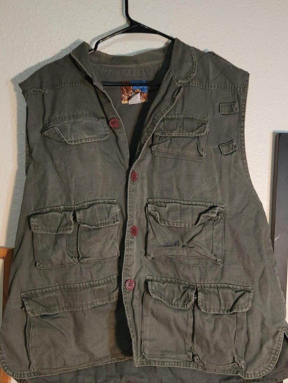 Rio Bravo Vest Men's Olive Green Utility Field Vest - Multi-Pocket Workwear